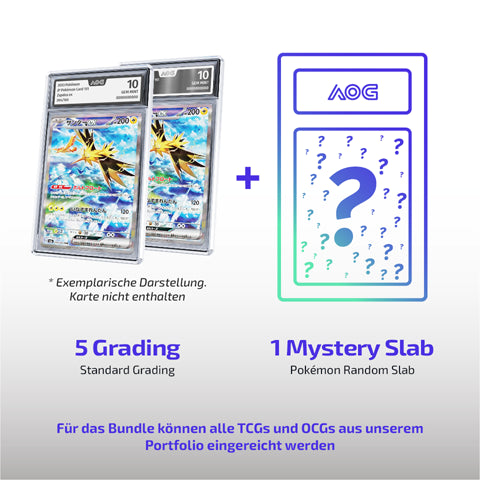 Mystery Slab Bundle I 5 mal AOG Standard-Grading plus 1 Mystery Slab I Absolute Objective Grading