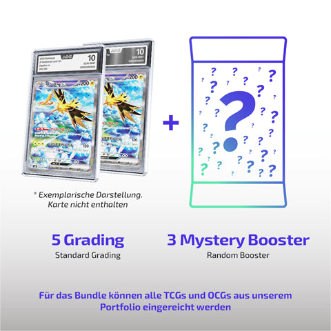 Mystery Booster Bundle I 5 mal AOG Standard-Grading plus 3 Mystery Booster I Absolute Objective Grading