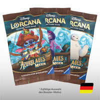 Disney Lorcana: Azurblaues Meer sealed Einzelbooster Artwork Set Deutsch