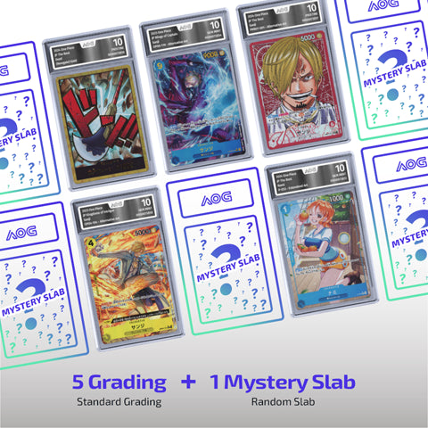 AOG - Absolute Objective Grading - One Piece Mystery Slab 5er Bundle Oktober