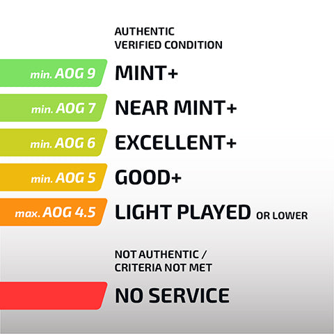 Aog Box Example Photo AOG - Absolute Objective Grading, Zustandsbewertung von Sammelkarten